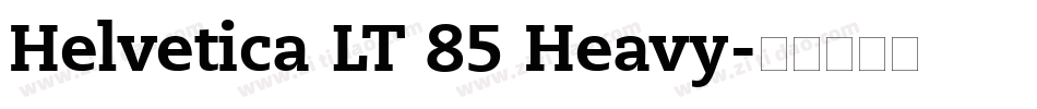 Helvetica LT 85 Heavy字体转换